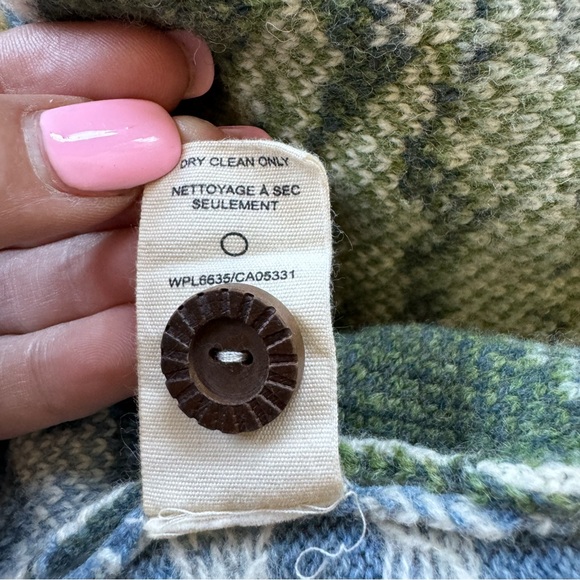 Woolrich 100% Lambs wool button down cardigan. Woods/cabin novelty size XL - Picture 7 of 8
